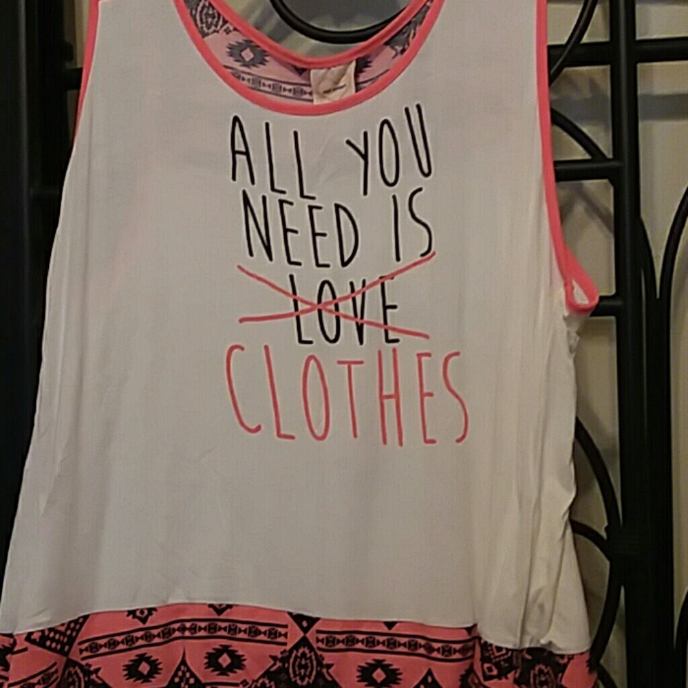 Plus tank top